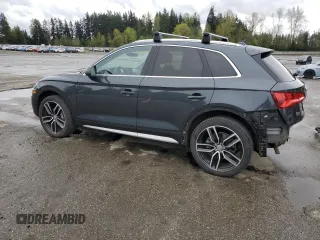 2018 Audi Q5 Premium Plus with VIN WA1BNAFY7J2004009, listed as a Copart auction lot 52826485 with 84,481 mi miles and Salvage Title. Bid and sale history available at carsss.com. Image 2.