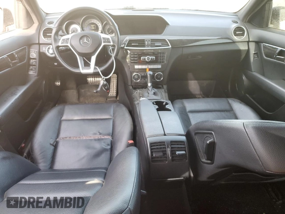 2012 Mercedes-Benz C 300 Sport with VIN WDDGF8BB7CA609715, listed as a Copart auction lot 59567445 with 176,385 mi miles and Salvage title. Bid and sale history available at DreamBid. Image 8.
