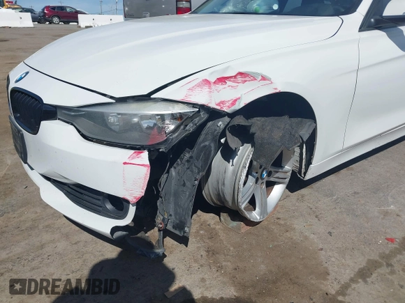 2015 BMW 3 Series 328i with VIN WBA3A5G51FNS89956, listed as a IAAI auction lot 42012575 with 121,246 mi miles. Bid and sale history available at carsss.com. Image 6.