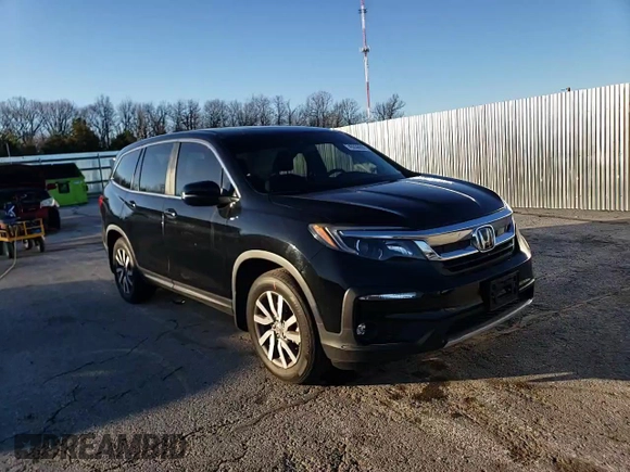 2021 Honda Pilot EX-L with VIN 5FNYF5H58MB019823, listed as a Copart auction lot 49236655 with 41,667 mi miles and Salvage Title. Bid and sale history available at DreamBid. Image 12.