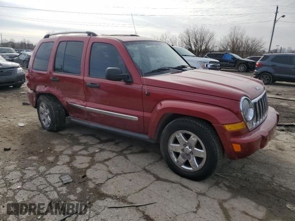 2007 Jeep Liberty Limited with VIN 1J4GL58KX7W722229, listed as a Copart auction lot 44328625 with Not Provided miles and Salvage Title. Bid and sale history available at DreamBid. Image 4.