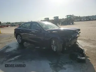 2022 Infiniti Q50 Luxe z VIN JN1EV7BP4NM311315, wystawiony jako Copart lot #57082775 z przebiegiem 23 239 mil mil oraz Nie do naprawy • Non repairable. Historia ofert i sprzedaży dostępna na DreamBid. Obrazek 14.