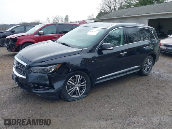 2020 Infiniti QX60 LUXE with VIN 5N1DL0MM2LC514730, listed as a IAAI auction lot 41913563 with 43,279 mi miles. Bid and sale history available at carsss.com. Image 19.