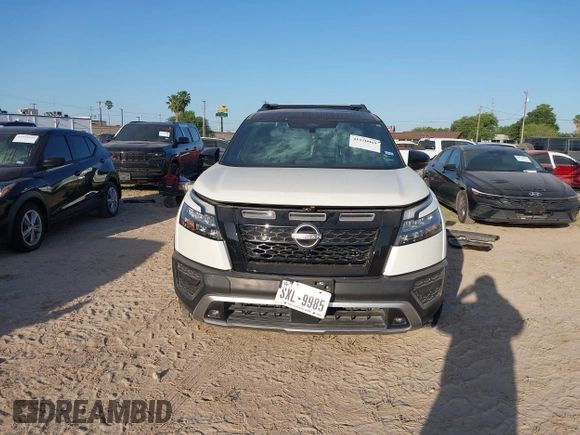 2023 Nissan Pathfinder Rock Creek with VIN 5N1DR3BD6PC254342, listed as a IAAI auction lot 41950069 with 26,144 mi miles and . Bid and sale history available at DreamBid. Image 12.