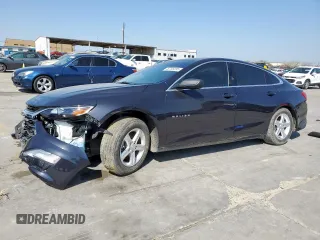 2022 Chevrolet Malibu LS with VIN 1G1ZB5ST8NF192271, listed as a Copart auction lot 48766895 with 37,656 mi miles and Salvage Title. Bid and sale history available at DreamBid. Image 1.