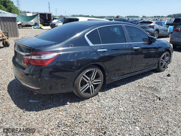 2017 Honda Accord Sedan Sport with VIN 1HGCR2F55HA278594, listed as a Copart auction lot 53031695 with 141,022 mi miles and Salvage Title. Bid and sale history available at carsss.com. Image 3.