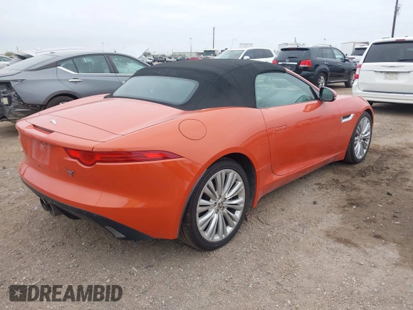 2014 Jaguar F-Type V6 with VIN SAJWA6E77E8K06989, listed as a IAAI auction lot 41286537 with 54,977 mi miles and . Bid and sale history available at DreamBid. Image 4.