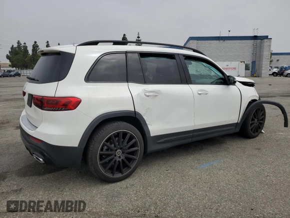 2021 Mercedes-Benz GLB 250 z VIN W1N4M4GB2MW114873, wystawiony jako Copart lot #54711375 z przebiegiem 48 916 mil mil oraz Szkoda całkowita • Salvage title. Historia ofert i sprzedaży dostępna na DreamBid. Obrazek 3.