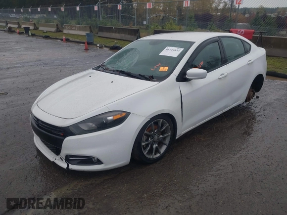 2014 Dodge Dart SXT with VIN 1C3CDFBB4ED667953, listed as a IAAI auction lot 40744832 with 1 mi miles. Bid and sale history available at carsss.com. Image 2.