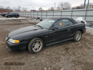 1996 Ford Mustang GT with VIN 1FALP45X6TF145802, listed as a Copart auction lot 50532085 with 76,908 mi miles and Salvage Title. Bid and sale history available at carsss.com. Image 1.