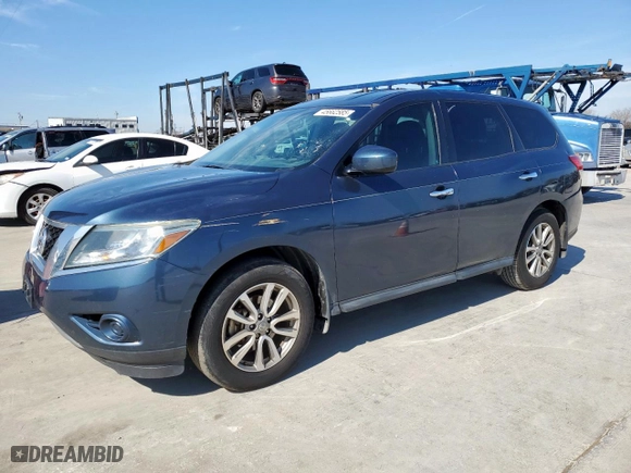 2014 Nissan Pathfinder SV with VIN 5N1AR2MN3EC720437, listed as a Copart auction lot 45662585 with 147,100 mi miles and Clean Title. Bid and sale history available at carsss.com. Image 1.