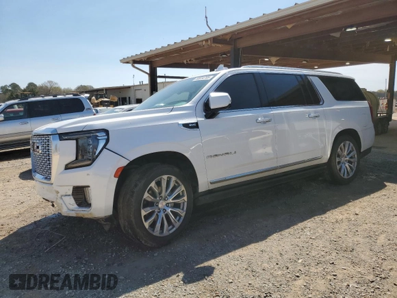 2022 GMC Yukon XL Denali with VIN 1GKS2JKL8NR192940, listed as a Copart auction lot 50654785 with 70,962 mi miles and Salvage Title. Bid and sale history available at carsss.com. Image 1.