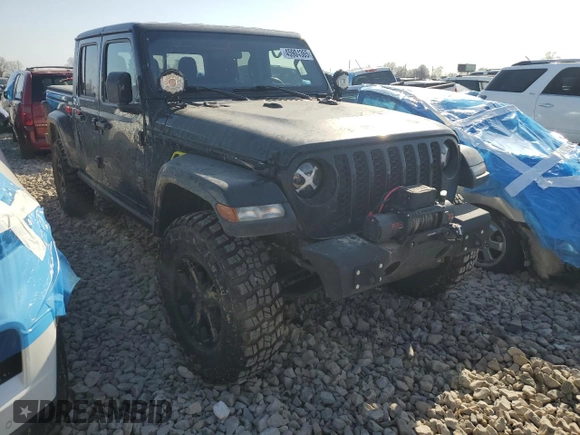 2021 Jeep Gladiator Willys with VIN 1C6HJTAG5ML576384, listed as a Copart auction lot 45904365 with 26,171 mi miles and Salvage title. Bid and sale history available at DreamBid. Image 4.