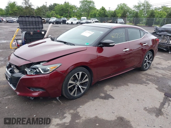 2018 Nissan Maxima SL with VIN 1N4AA6AP1JC405953, listed as a IAAI auction lot 42375353 with 64,682 mi miles and . Bid and sale history available at DreamBid. Image 17.