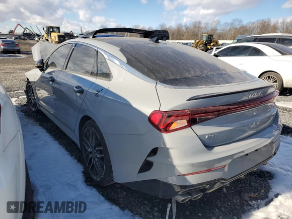2022 Kia K5 GT with VIN 5XXG44J81NG134102, listed as a Copart auction lot 85820824 with 47,816 mi miles and Salvage Title. Bid and sale history available at carsss.com. Image 2.