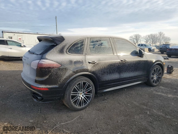 2017 Porsche Cayenne GTS with VIN WP1AD2A27HLA81530, listed as a Copart auction lot 82961224 with 73,015 mi miles and Salvage Title. Bid and sale history available at carsss.com. Image 3.
