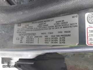 2012 Chevrolet Colorado LT w/1LT with VIN 1GCHTCFE7C8137621, listed as a IAAI auction lot 41791408 with 207,165 mi miles. Bid and sale history available at carsss.com. Image 9.