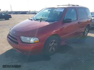 2001 Nissan Quest GXE with VIN 4N2ZN15T81D821145, listed as a IAAI auction lot 41468850 with 239,147 mi miles. Bid and sale history available at carsss.com. Image 2.