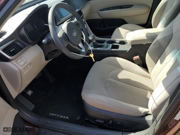 2018 Kia Optima LX with VIN 5XXGT4L39JG240201, listed as a Copart auction lot 74703234 with 92,837 mi miles and Salvage Title. Bid and sale history available at carsss.com. Image 7.