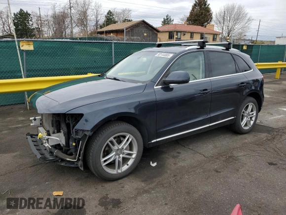 2014 Audi Q5 Premium Plus with VIN WA1LFAFP0EA003384, listed as a Copart auction lot 50144005 with 100,182 mi miles and Salvage Title. Bid and sale history available at carsss.com. Image 1.