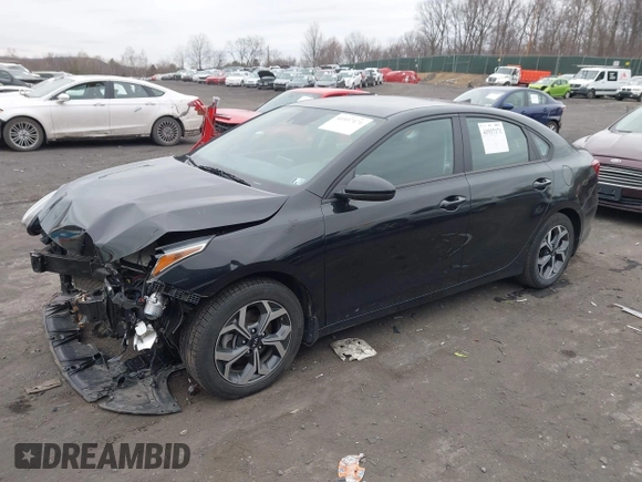 2021 Kia Forte FE with VIN 3KPF24AD1ME270655, listed as a IAAI auction lot 41937171 with 35,081 mi miles and . Bid and sale history available at carsss.com. Image 2.