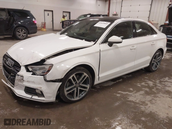 2019 Audi A3 Premium with VIN WAUAUGFF8K1015742, listed as a IAAI auction lot 41033603 with 89,279 mi miles and . Bid and sale history available at DreamBid. Image 17.