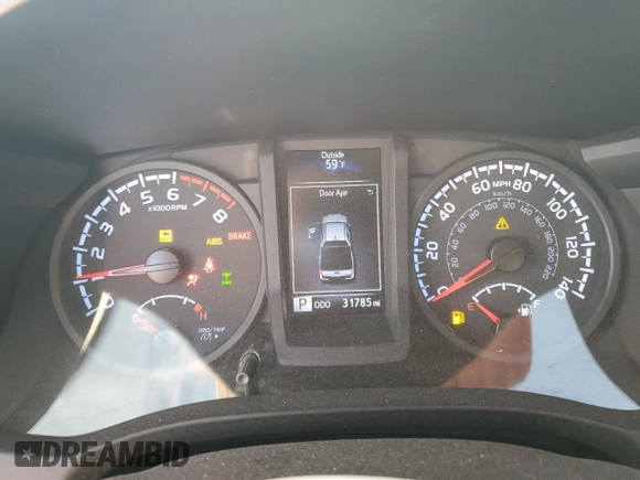 2022 Toyota Tacoma SR z VIN 3TMCZ5AN0NM464534, wystawiony jako Copart lot #55785945 z przebiegiem 31 785 mil mil oraz Szkoda całkowita • Salvage title. Historia ofert i sprzedaży dostępna na DreamBid. Obrazek 9.
