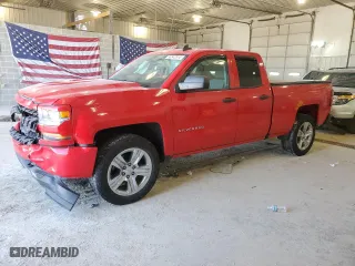 2017 Chevrolet Silverado 1500 Custom with VIN 1GCVKPEH6HZ113580, listed as a Copart auction lot 56542814 with 130,298 mi miles and Salvage Title. Bid and sale history available at carsss.com. Image 1.