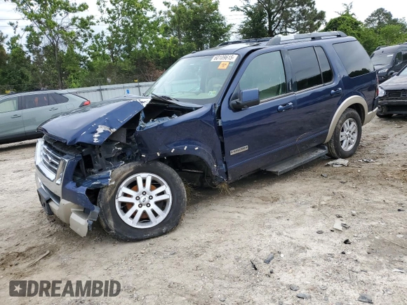 2006 Ford Explorer Eddie Bauer with VIN 1FMEU74846UB47678, listed as a Copart auction lot 60109615 with Not provided miles and Salvage title. Bid and sale history available at DreamBid. Image 1.