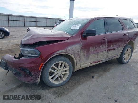 2023 Dodge Durango GT with VIN 1C4RDJDG9PC618841, listed as a IAAI auction lot 40986346 with 22,958 mi miles and . Bid and sale history available at DreamBid. Image 2.