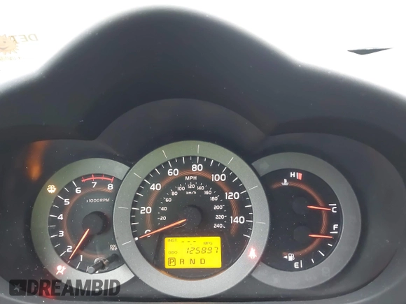 2010 Toyota RAV4 Ltd with VIN JTMDK4DV6AD016836, listed as a IAAI auction lot 41796593 with 125,897 mi miles. Bid and sale history available at carsss.com. Image 7.