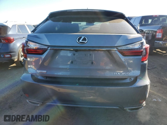 2022 Lexus RX 350 F Sport with VIN 2T2SZMDA3NC360820, listed as a Copart auction lot 87320574 with 48,899 mi miles and Salvage title. Bid and sale history available at DreamBid. Image 6.