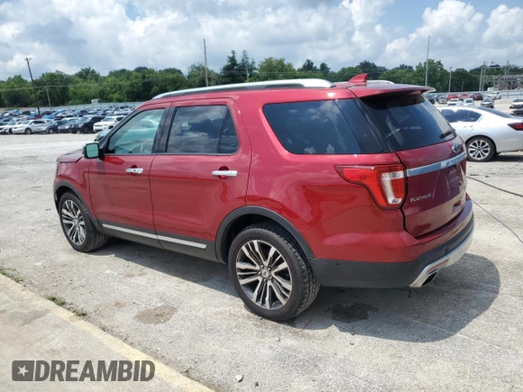 2017 Ford Explorer Platinum z VIN 1FM5K8HT1HGD20357, wystawiony jako Copart lot #63019495 z przebiegiem 134 960 mil mil oraz Szkoda całkowita • Salvage title. Historia ofert i sprzedaży dostępna na DreamBid. Obrazek 2.
