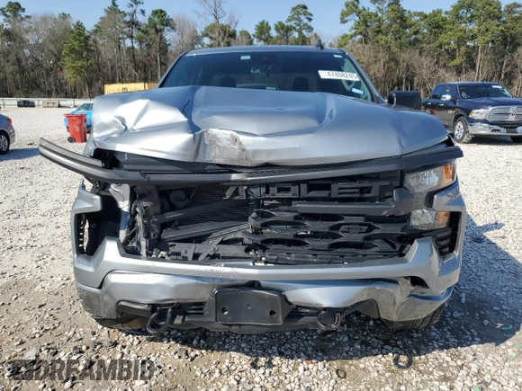 2024 Chevrolet Silverado 1500 Custom with VIN 1GCPABEK0RZ160714, listed as a Copart auction lot 47408245 with 40,259 mi miles and Salvage Title. Bid and sale history available at DreamBid. Image 5.