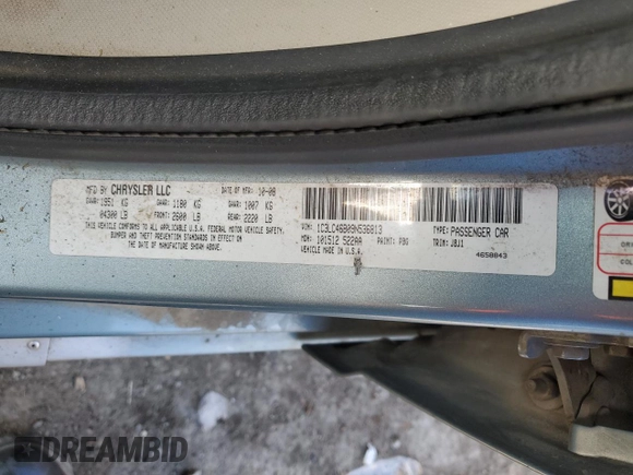 2009 Chrysler Sebring LX *Ltd Avail* with VIN 1C3LC46B09N536813, listed as a Copart auction lot 84725834 with 143,703 mi miles and Salvage Title. Bid and sale history available at carsss.com. Image 12.