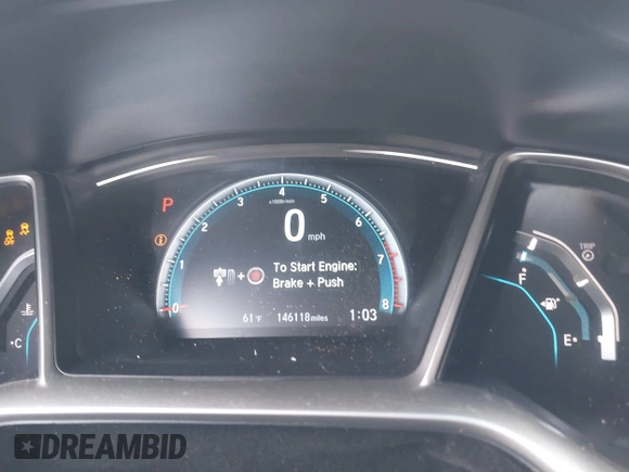 2018 Honda Civic EX with VIN 19XFC2F76JE206191, listed as a IAAI auction lot 41949231 with 146,118 mi miles and . Bid and sale history available at DreamBid. Image 7.