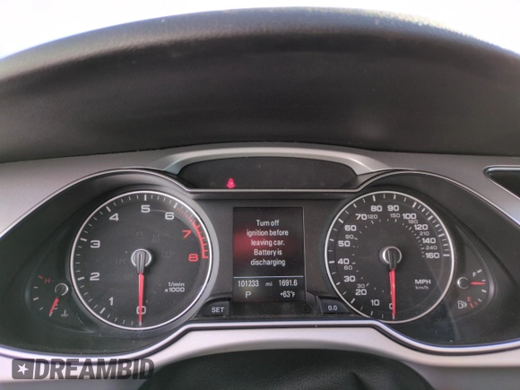 2016 Audi A4 Premium with VIN WAUBFAFL5GN013500, listed as a Copart auction lot 43396825 with 101,233 mi miles and Salvage Title. Bid and sale history available at carsss.com. Image 9.
