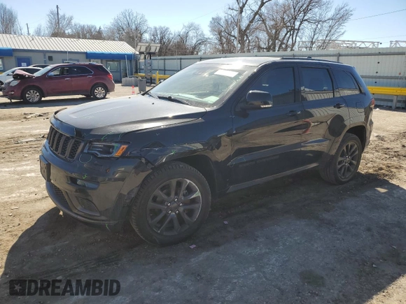 2019 Jeep Grand Cherokee High Altitude with VIN 1C4RJFCG5KC639198, listed as a Copart auction lot 46279795 with 75,359 mi miles and Salvage title. Bid and sale history available at DreamBid. Image 1.