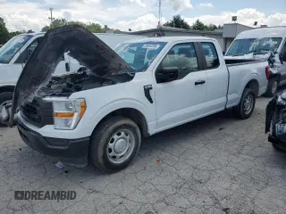 2021 Ford F-150 XL z VIN 1FTEX1CP5MFB37860, wystawiony jako Copart lot #59664595 z przebiegiem Nie podano mil oraz Szkoda całkowita • Salvage title. Historia ofert i sprzedaży dostępna na DreamBid. Obrazek 1.