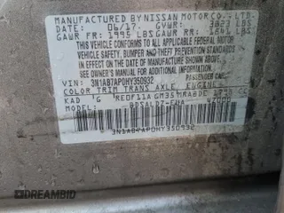 2017 Nissan Sentra S with VIN 3N1AB7AP0HY350932, listed as a Copart auction lot 58932145 with 145,154 mi miles and Salvage title. Bid and sale history available at DreamBid. Image 12.