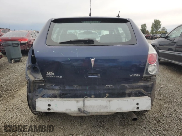 2010 Pontiac Vibe w/1SB with VIN 5Y2SP6E06AZ407043, listed as a Copart auction lot 76349544 with 0 mi miles and Salvage Title. Bid and sale history available at carsss.com. Image 6.
