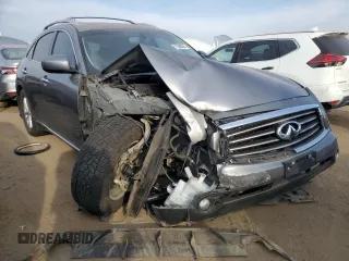 2012 Infiniti FX with VIN JN8AS1MW7CM155004, listed as a Copart auction lot 75588894 with 129,896 mi miles and Salvage Title. Bid and sale history available at DreamBid. Image 4.