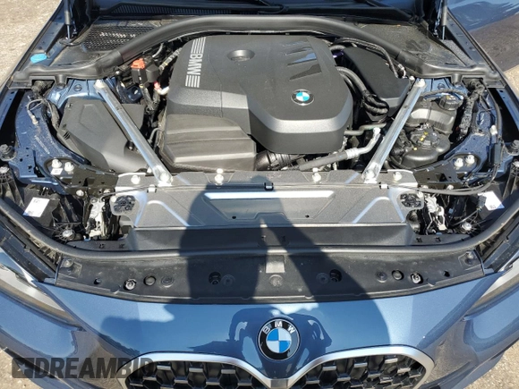 2025 BMW 4 Series 430i with VIN WBA43DA02SCT09580, listed as a Copart auction lot 61768505 with 3,051 mi miles and Salvage title. Bid and sale history available at DreamBid. Image 11.