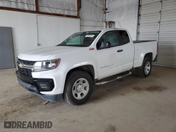 2022 Chevrolet Colorado 2WD Work Truck z VIN 1GCHSBEA2N1255924, wystawiony jako Copart lot #50080825 z przebiegiem 55 117 mil mil oraz Szkoda całkowita • Salvage title. Historia ofert i sprzedaży dostępna na DreamBid. Obrazek 1.