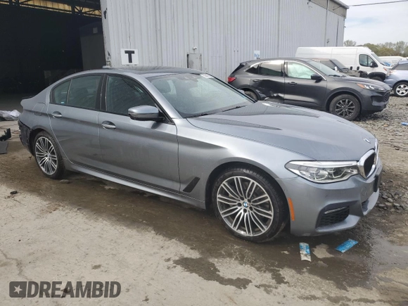 2018 BMW 5 Series 540i xDrive with VIN WBAJE7C54JWC57361, listed as a Copart auction lot 53047545 with 62,312 mi miles and Salvage title. Bid and sale history available at DreamBid. Image 4.