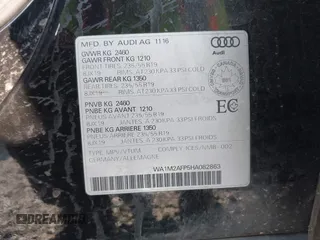 2017 Audi Q5 Premium Plus с VIN WA1M2AFP5HA082863, выставлен на аукционе IAAI как лот 42568913 с пробегом 92 476 миль миль и . История ставок и продаж доступна на DreamBid. Изображение 9.