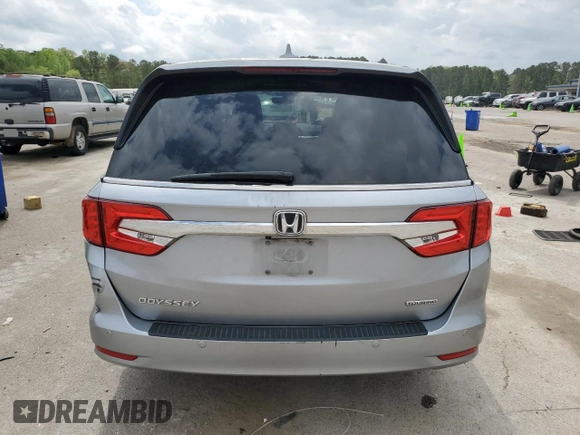 2018 Honda Odyssey Touring with VIN 5FNRL6H81JB078091, listed as a Copart auction lot 51372075 with 104,144 mi miles and Salvage Title. Bid and sale history available at carsss.com. Image 6.