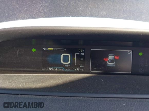2021 Toyota Prius L Eco z VIN JTDKAMFU1M3134107, wystawiony jako IAAI lot #41763080 z przebiegiem 185 248 mil mil oraz . Historia ofert i sprzedaży dostępna na DreamBid. Obrazek 7.