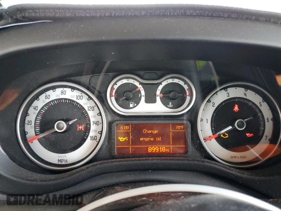 2014 FIAT 500L Lounge with VIN ZFBCFACH8EZ016424, listed as a Copart auction lot 83157294 with 89,918 mi miles and Salvage Title. Bid and sale history available at carsss.com. Image 9.