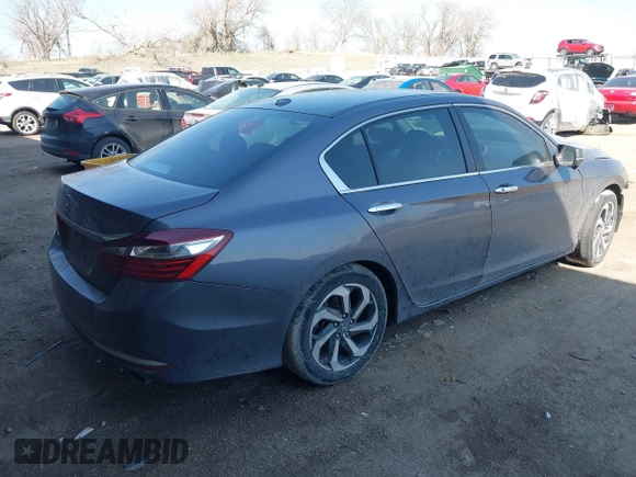 2016 Honda Accord Sedan EX with VIN 1HGCR2F73GA043207, listed as a IAAI auction lot 41877276 with 225,407 mi miles. Bid and sale history available at carsss.com. Image 4.